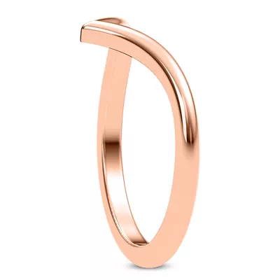Bernice Chevron Polished Band