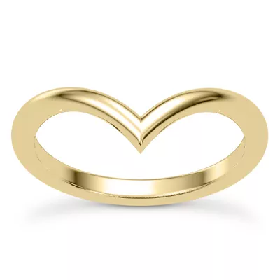 Bernice Chevron Polished Band