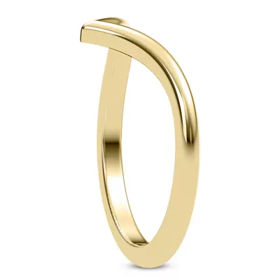 Bernice Chevron Polished Band