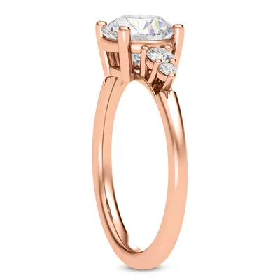 Rhea Duo Graduated Side-Stone Engagement Ring