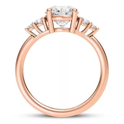 Rhea Duo Graduated Side-Stone Engagement Ring