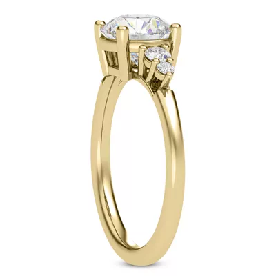 Rhea Duo Graduated Side-Stone Engagement Ring