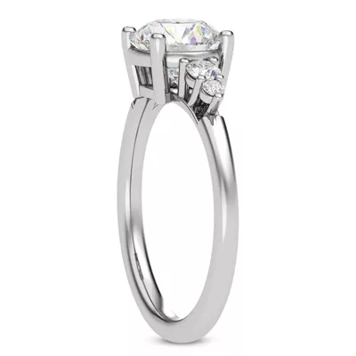 Rhea Duo Graduated Side-Stone Engagement Ring