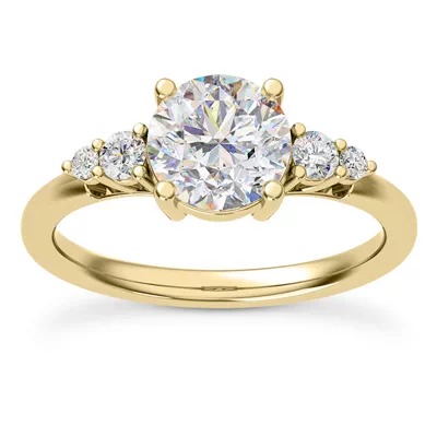 Rhea Duo Graduated Side-Stone Engagement Ring