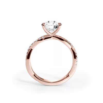 Bellora Pavé Twist Engagement Ring