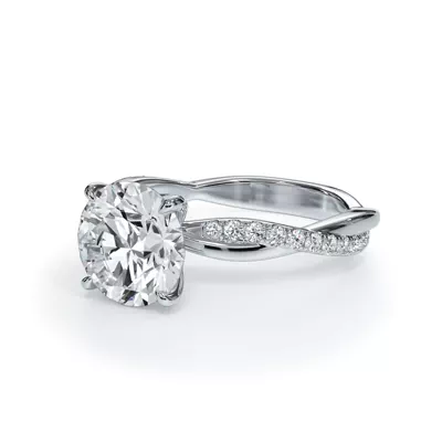 Bellora Pavé Twist Engagement Ring