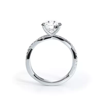 Bellora Pavé Twist Engagement Ring