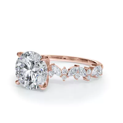 Bellora Marquise and Round Diamond Engagement Ring