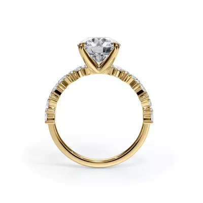Bellora Marquise and Round Diamond Engagement Ring