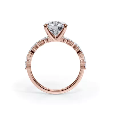 Bellora Marquise and Round Diamond Engagement Ring