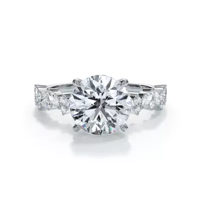 Bellora Marquise and Round Diamond Engagement Ring
