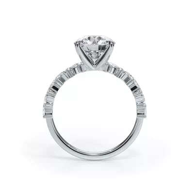 Bellora Marquise and Round Diamond Engagement Ring