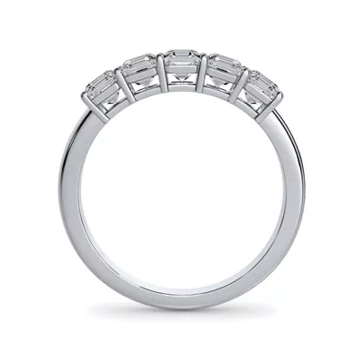 Asscher Cut Lab Diamond 5 Stone Ring (1.00 ct. tw.)