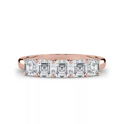 Asscher Cut Diamond 5 Stone Ring (1.00 ct. tw.)