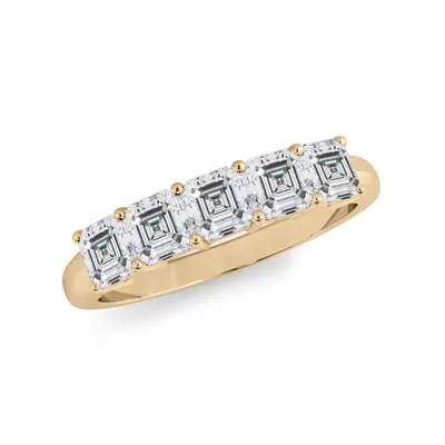 Asscher Cut Diamond 5 Stone Ring (1.00 ct. tw.)