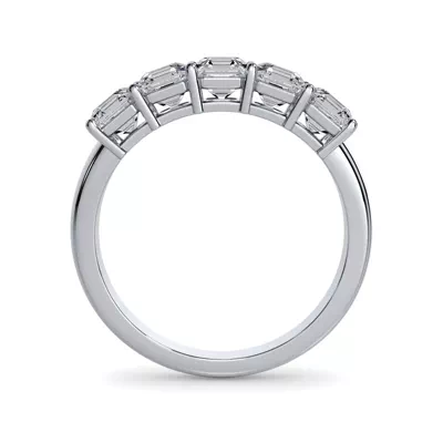 Asscher Cut Lab Diamond 5 Stone Ring (1.50 ct. tw.)