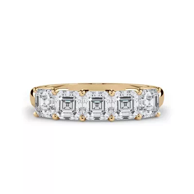 Asscher Cut Lab Diamond 5 Stone Ring (1.50 ct. tw.)