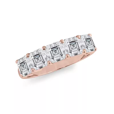Asscher Cut Diamond 5 Stone Ring (2.00 ct. tw.)