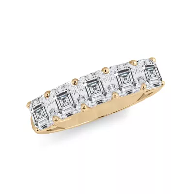 Asscher Cut Diamond 5 Stone Ring (2.00 ct. tw.)