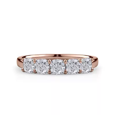Cushion Cut Lab Diamond 5 Stone Ring (1.00 ct. tw.)
