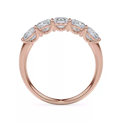 Cushion Cut Lab Diamond 5 Stone Ring (2.00 ct. tw.)