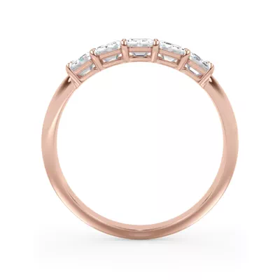 Emerald Cut Lab Diamond 5 Stone Ring (1.00 ct. tw.)