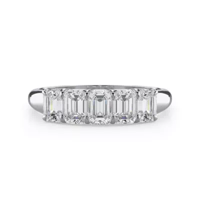 Emerald Cut Lab Diamond 5 Stone Ring (1.00 ct. tw.)