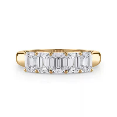 Emerald Cut Lab Diamond 5 Stone Ring (1.50 ct. tw.)