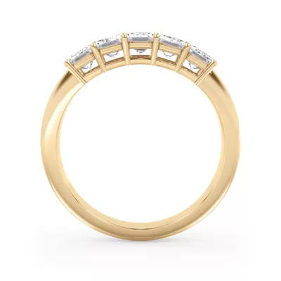 Emerald Cut Lab Diamond 5 Stone Ring (1.50 ct. tw.)