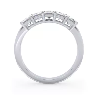 Emerald Cut Lab Diamond 5 Stone Ring (2.00 ct. tw.)