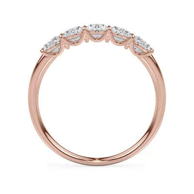 Oval Cut Lab Diamond 5 Stone Ring (1.00 ct. tw.)