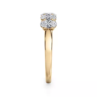 Oval Cut Lab Diamond 5 Stone Ring (1.00 ct. tw.)