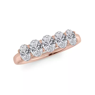 Oval Cut Diamond 5 Stone Ring (1.00 ct. tw.)