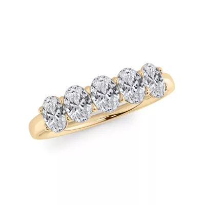 Oval Cut Diamond 5 Stone Ring (1.00 ct. tw.)