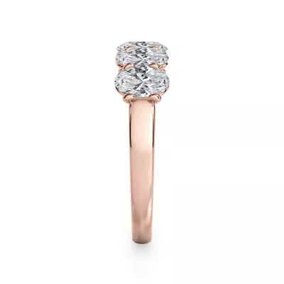 Oval Cut Lab Diamond 5 Stone Ring (1.50 ct. tw.)