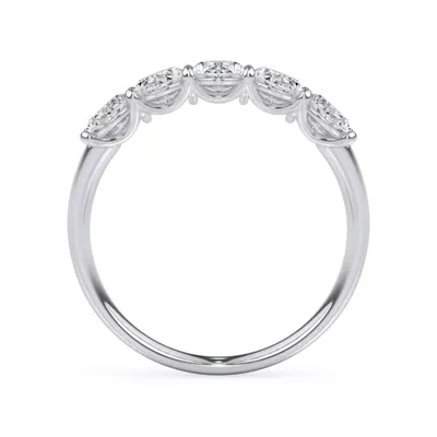 Oval Cut Lab Diamond 5 Stone Ring (1.50 ct. tw.)