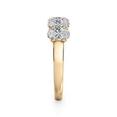 Oval Cut Lab Diamond 5 Stone Ring (1.50 ct. tw.)