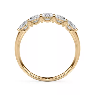 Oval Cut Lab Diamond 5 Stone Ring (1.50 ct. tw.)