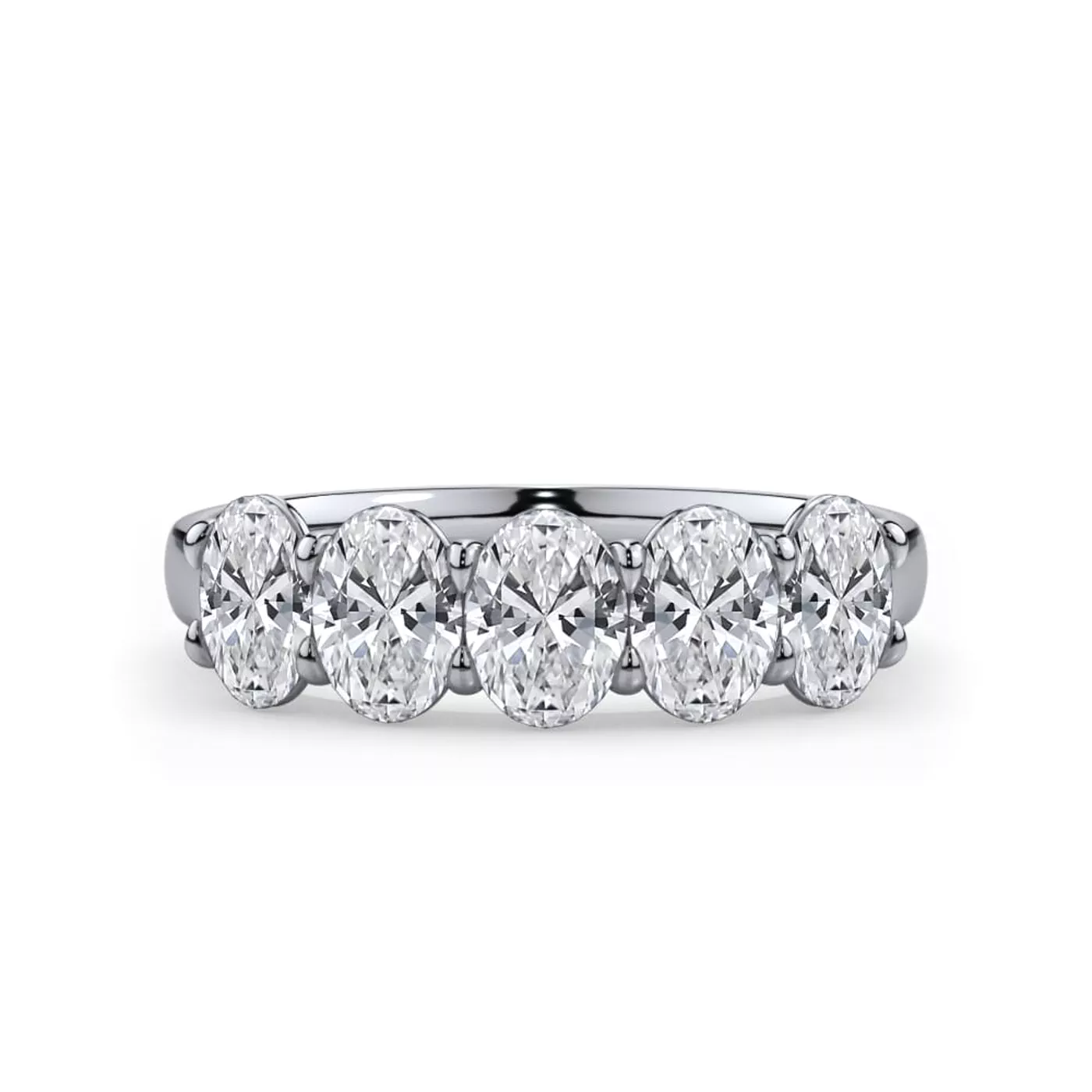 Oval Cut Lab Diamond 5 Stone Ring (1.50 ct. tw.)