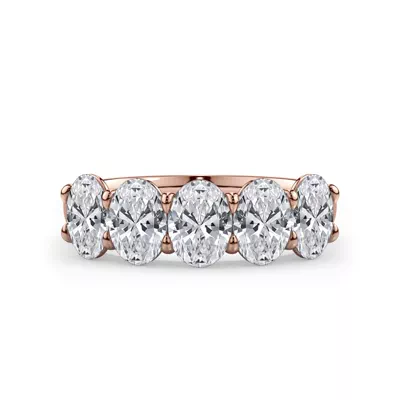 Oval Cut Lab Diamond 5 Stone Ring (2.00 ct. tw.)