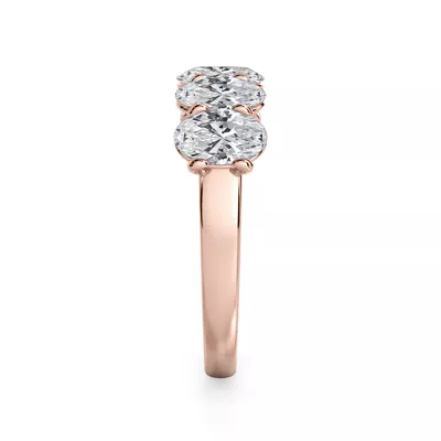 Oval Cut Lab Diamond 5 Stone Ring (2.00 ct. tw.)