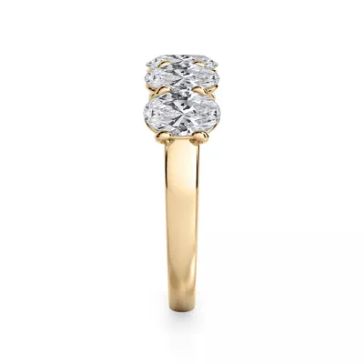 Oval Cut Lab Diamond 5 Stone Ring (2.00 ct. tw.)