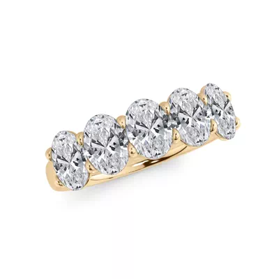 Oval Cut Lab Diamond 5 Stone Ring (2.00 ct. tw.)