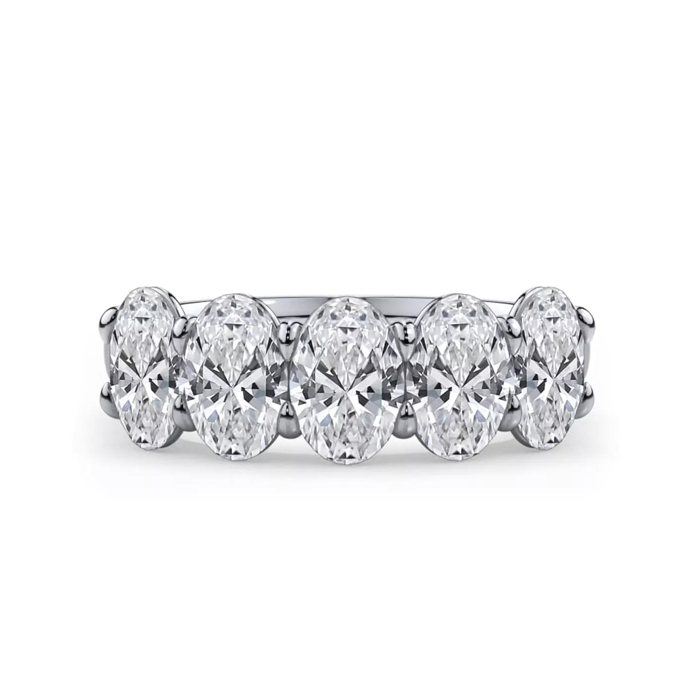 Oval Cut Lab Diamond 5 Stone Ring (2.50 ct. tw.)