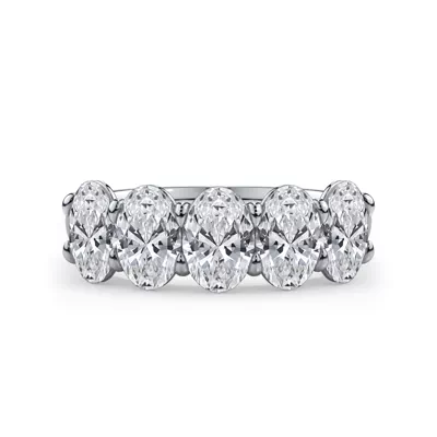 Oval Cut Lab Diamond 5 Stone Ring (2.50 ct. tw.)