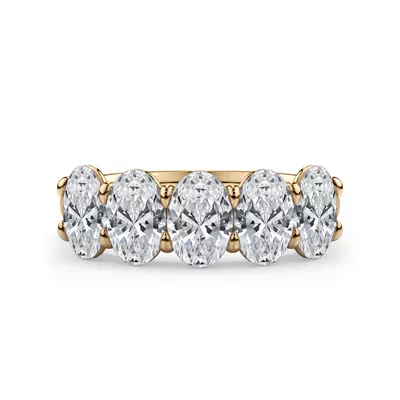 Oval Cut Lab Diamond 5 Stone Ring (2.50 ct. tw.)