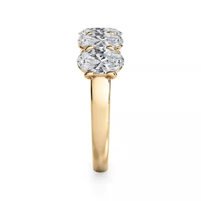 Oval Cut Lab Diamond 5 Stone Ring (2.50 ct. tw.)