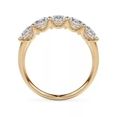 Oval Cut Lab Diamond 5 Stone Ring (2.50 ct. tw.)