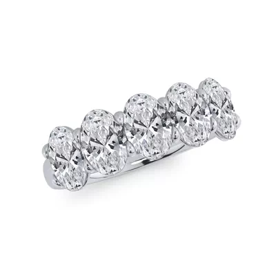 Oval Cut Lab Diamond 5 Stone Ring (2.50 ct. tw.)