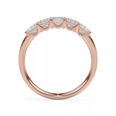 Princess Cut Lab Diamond 5 Stone Ring (1.00 ct. tw.)